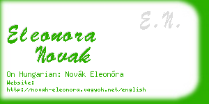 eleonora novak business card