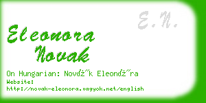 eleonora novak business card